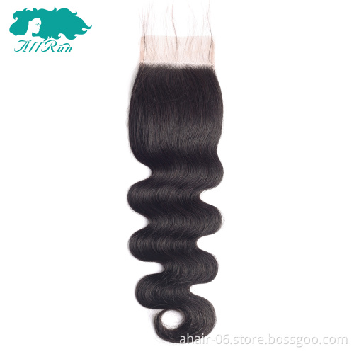 10A Nature Color 4*4 Lace Closure Straight/Body Wave In Stock ,10-20 Inch,100% Human Hair,Very Hot Sell